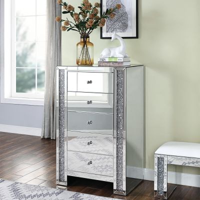 Noralie Office Cabinet 97644 Mirrored By Acme Furniture