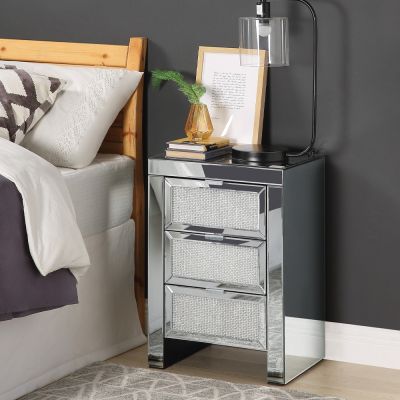 Noralie Accent Table 97661 Mirrored By Acme Furniture