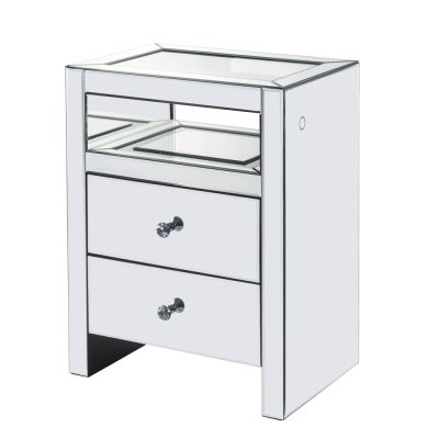 Dominic Accent Table 97685 Mirrored By Acme Furniture