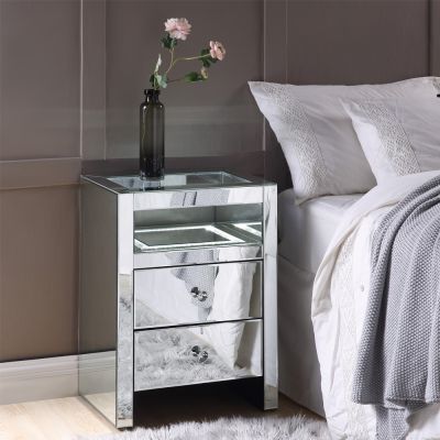 Dominic Accent Table 97685 Mirrored By Acme Furniture