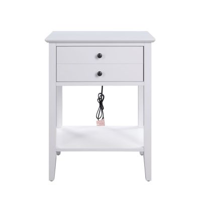 Grardor Accent Table 97744 White By Acme Furniture