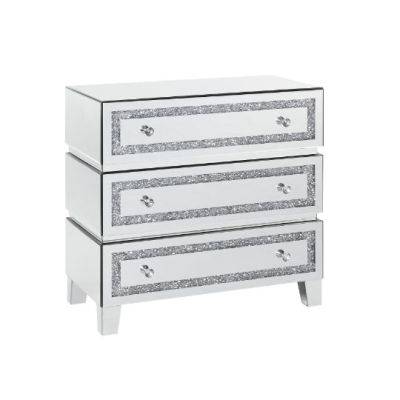 Noralie Accent Cabinet 97946 Mirrored By Acme Furniture