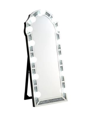 Noralie Floor Mirror 97983 Mirrored By Acme Furniture