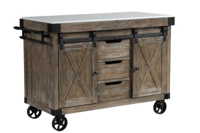 Alforvott Kitchen Cabinet AC00185 Gray By Acme Furniture