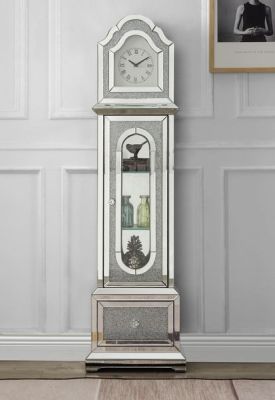 Noralie Accent Clock AC00347 Mirrored By Acme Furniture