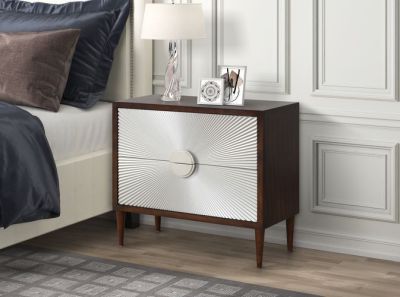 Shimas Accent Table AC00393 Silver By Acme Furniture