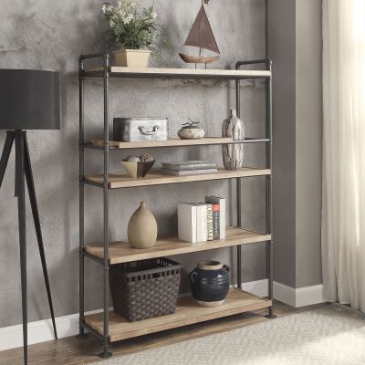 Brantley Book Shelf AC00758 Oak By Acme Furniture