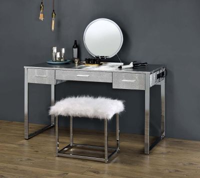 Myles Vanity AC00840 White By Acme Furniture