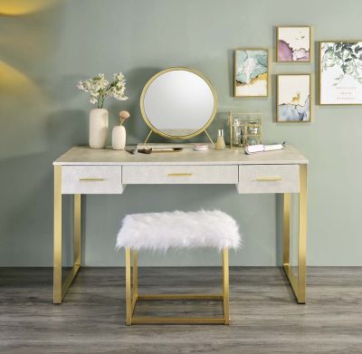 Myles Vanity AC00841 White By Acme Furniture