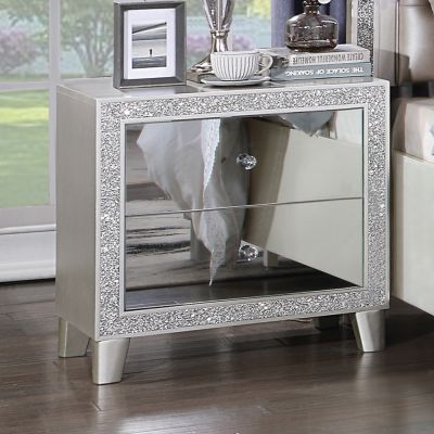 Sliverfluff Nightstand BD00243 Champagne By Acme Furniture