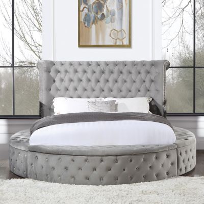 Gaiva Bed Frames BD00967Q Gray By Acme Furniture