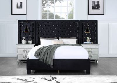 Damazy Bed Frames BD00974EK Black By Acme Furniture