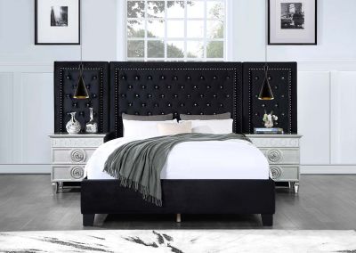 Damazy Bed Frames BD00975Q Black By Acme Furniture