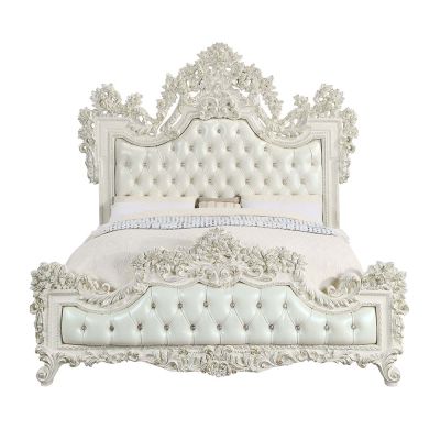 Adara Bed Frames BD01248EK Pearl By Acme Furniture