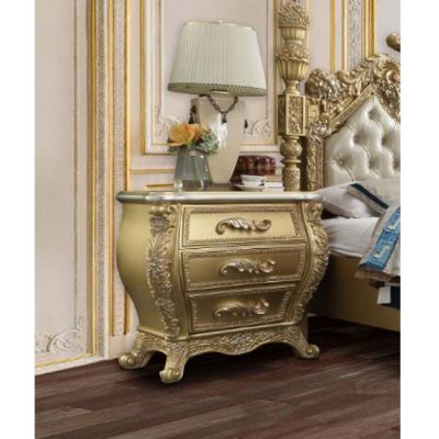 Cabriole Nightstand BD01464 Gold By Acme Furniture