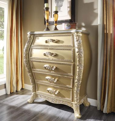 Cabriole Chest BD01467 Gold By Acme Furniture