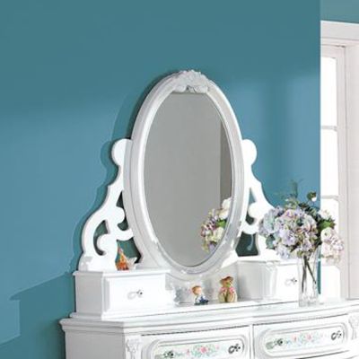 Flora Mirror BD01640 White By Acme Furniture