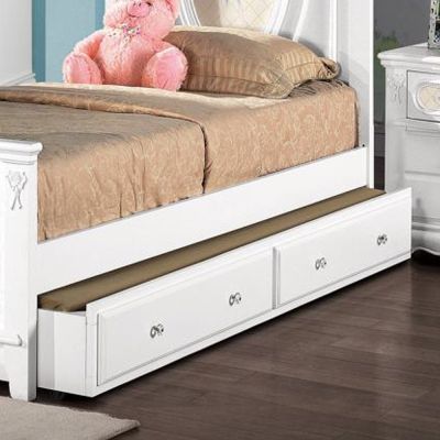 Flora Youth Trundle BD01646 White By Acme Furniture