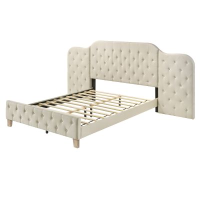 Ranallo Bed Frames BD01777EK Beige By Acme Furniture