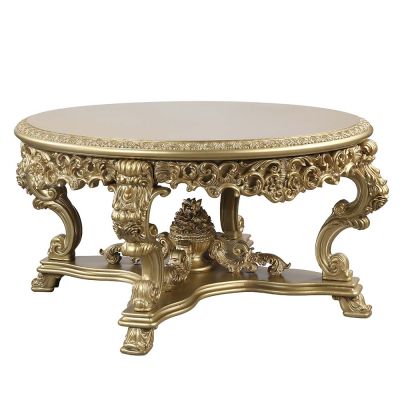 Bernadette Dining Table DN01469 Gold By Acme Furniture