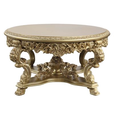 Bernadette Dining Table DN01469 Gold By Acme Furniture