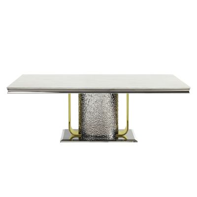 Fadri Dining Table DN01952 Silver By Acme Furniture