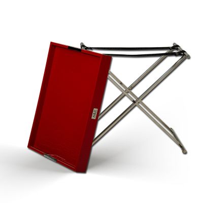 A&X Cecilia Red Crocodile Tray Table