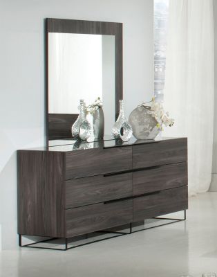 Nova Domus Enzo Italian Modern Grey Oak Mirror