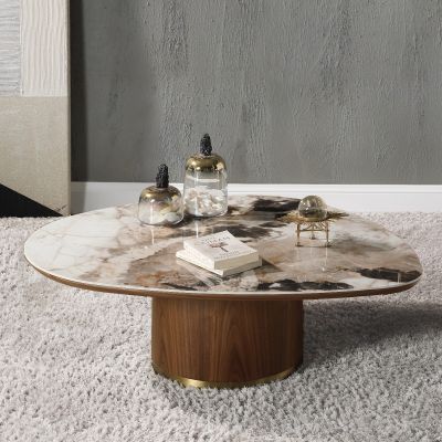 Willene Coffee & End Table LV03155 Walnut By Acme Furniture