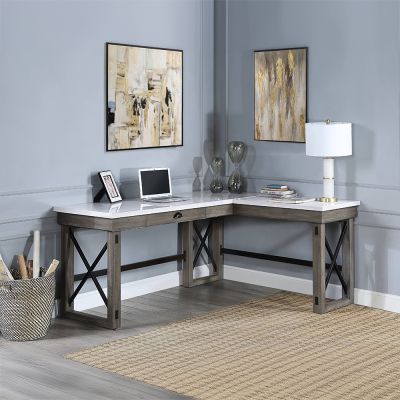 Talmar Desk OF00056 Gray By Acme Furniture