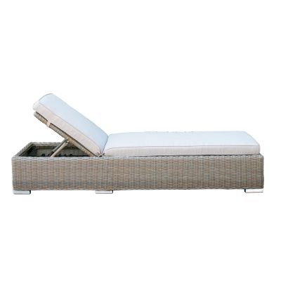 Renava Knox Outdoor Wicker Sunbed