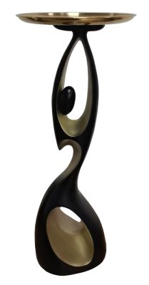 Modrest Abstract Woman Modern Black + Gold Sculpture